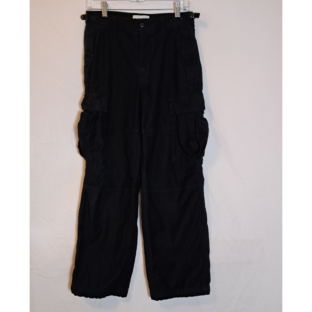 Aritzia‎ TNA Cargo Pants Jeans Size 4 Black High Rise Gorpcore Streetwear